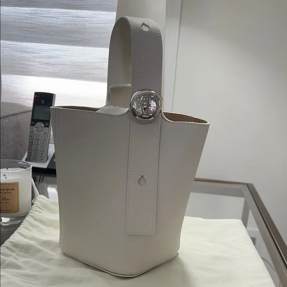 Loewe | Bags | Loewe Pebble Mini Leather Bucket Bag In Chalk